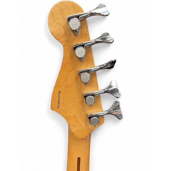 Used Fender Standard Jazz Bass V 5 String Candy Apple Red Electric Bass Guitar