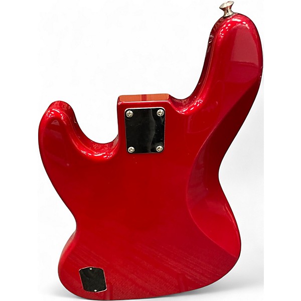 Used Fender Standard Jazz Bass V 5 String Candy Apple Red Electric Bass Guitar