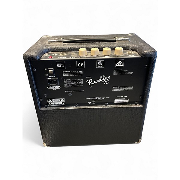 Used Fender Rumble 15 15W 1X8 Bass Combo Amp