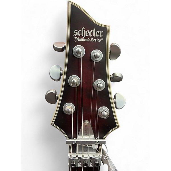 Used Schecter Guitar Research C1 FRS Platinum  Red Burst Solid Body Electric Guitar