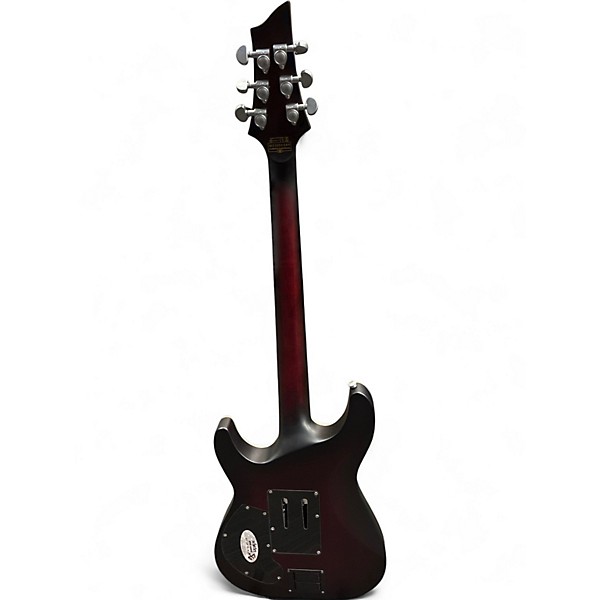 Used Schecter Guitar Research C1 FRS Platinum  Red Burst Solid Body Electric Guitar