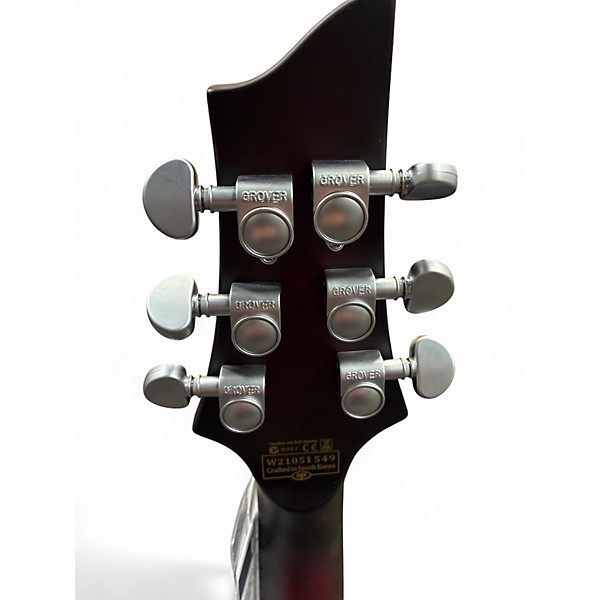 Used Schecter Guitar Research C1 FRS Platinum  Red Burst Solid Body Electric Guitar