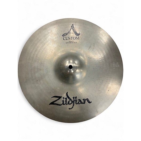 Used Zildjian 14in A Custom Hi Hat Pair Cymbal