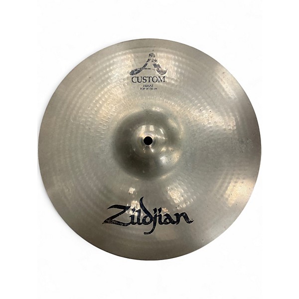 Used Zildjian 14in A Custom Hi Hat Pair Cymbal
