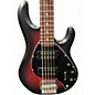 Used Sterling by Music Man STINGRAY HH 5 Crimson Red Burst Electric Bass Guitar