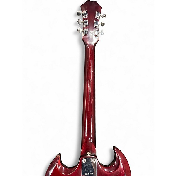 Used Penco SG LAWSUIT  Maroon Solid Body Electric Guitar