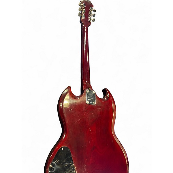 Used Penco SG LAWSUIT  Maroon Solid Body Electric Guitar