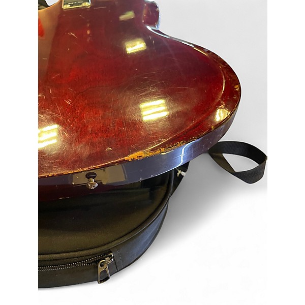 Used Penco SG LAWSUIT  Maroon Solid Body Electric Guitar