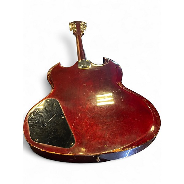 Used Penco SG LAWSUIT  Maroon Solid Body Electric Guitar