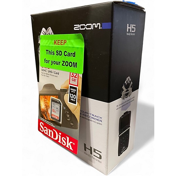 Used Zoom H5 Handy Recorder MultiTrack Recorder