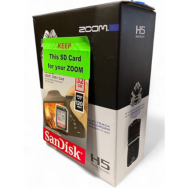 Used Zoom H5 Handy Recorder MultiTrack Recorder