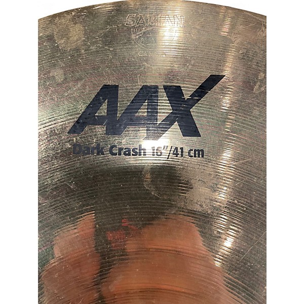 Used SABIAN 16in AAX Series Dark Crash Cymbal