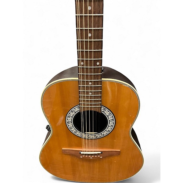 Used Ovation ULTRA SERIES 12 STRING Vintage Natural 12 String Acoustic Electric Guitar