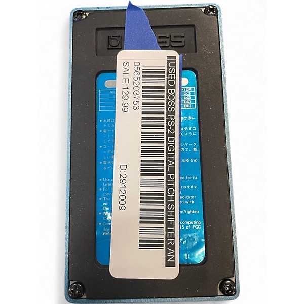 Used Boss PS-2 Digital Pitch Shifter and Delay Effect Pedal