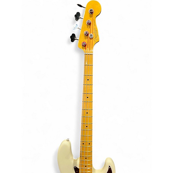 Used Fender American Pro II Jazz Bass w/mods Olympic White Electric Bass Guitar
