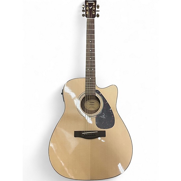 Used Yamaha FX335C Natural Acoustic Electric Guitar