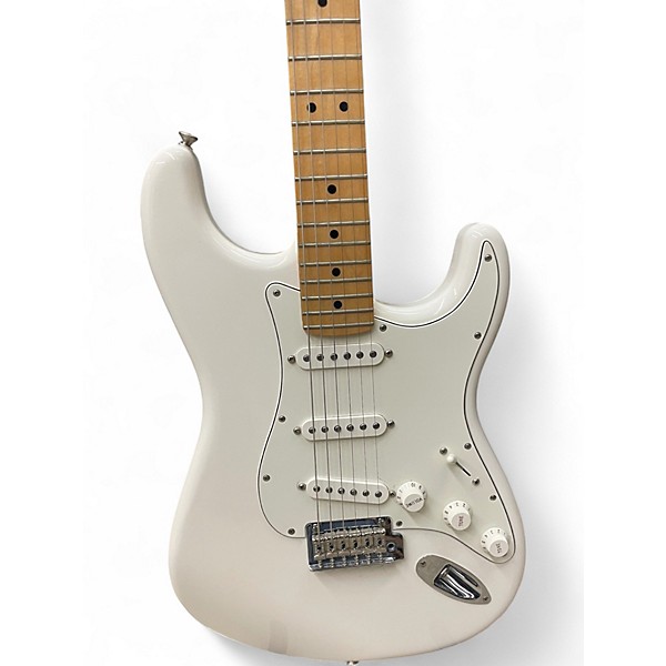 Used Fender Player Stratocaster Pearl White Solid Body Electric Guitar