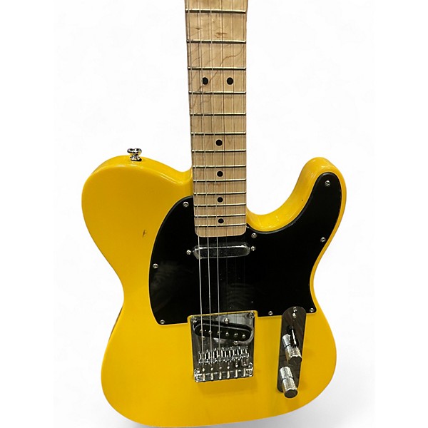 Used Squier Telecaster Yellow Solid Body Electric Guitar