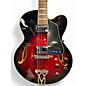 Used Ibanez AF75 Crimson Red Burst Hollow Body Electric Guitar