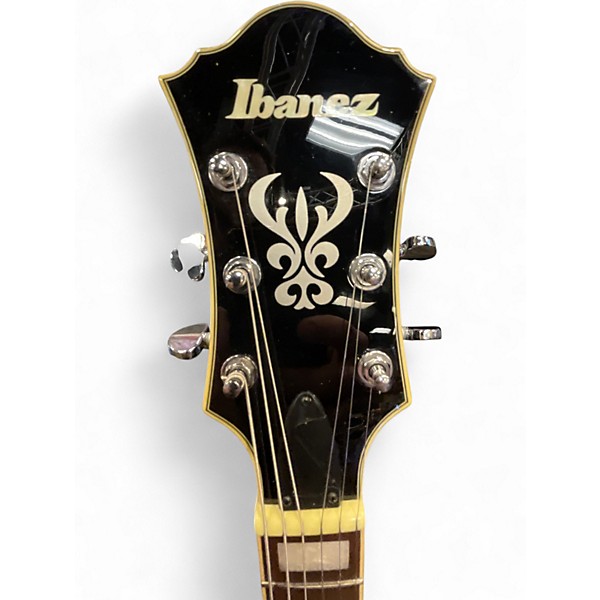 Used Ibanez AF75 Crimson Red Burst Hollow Body Electric Guitar