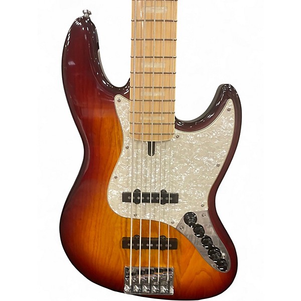Used Sire Marcus Miller V7 Swamp Ash 5 String Sunburst Electric Bass Guitar