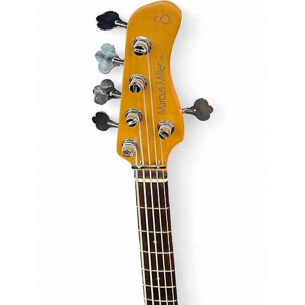 Used Sire V6 Candy Apple Red Electric Bass Guitar