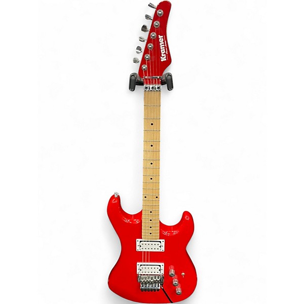 Used Kramer Pacer Series Red Solid Body Electric Guitar