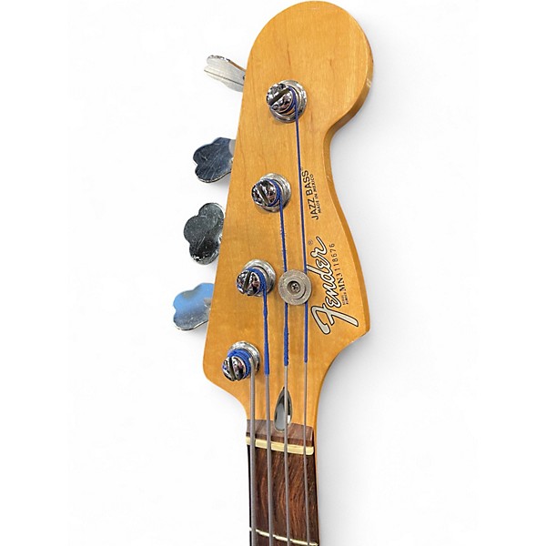 Used 1992 Fender MIM Jazz Bass Ocean Turqoise Electric Bass Guitar