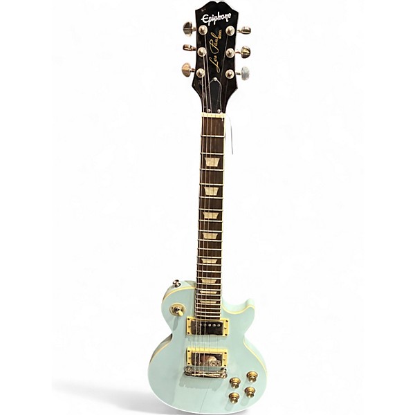 Used Epiphone les paul light blue Solid Body Electric Guitar