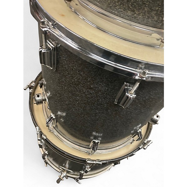 Used 1960s Roger 4 Piece Holiday Outfit Silver Sparkle Drum Kit