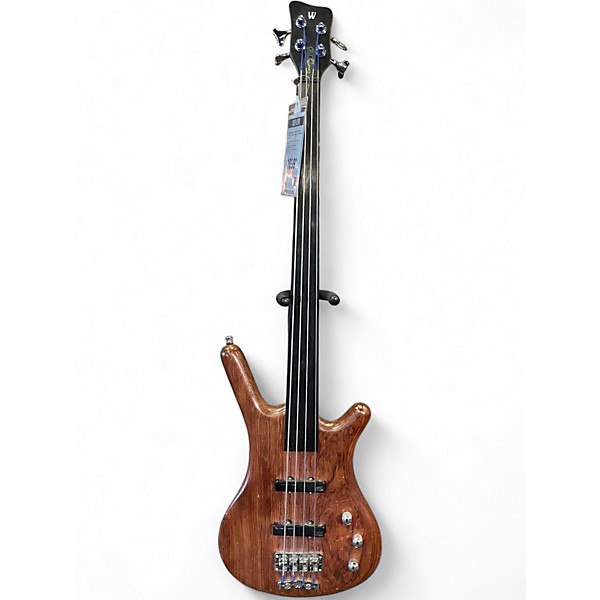 Used Warwick corvette standard 4 string fretless babinga Electric Bass Guitar