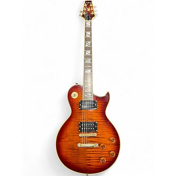 Used Aria Pro II PE-F80 Sunburst Solid Body Electric Guitar