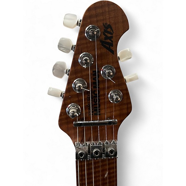 Used Ernie Ball Music Man Axis ROASTED AMBER Solid Body Electric Guitar
