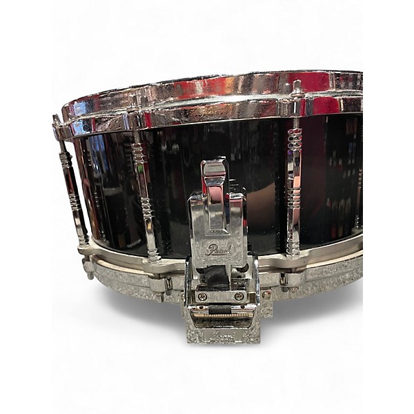 Used Pearl 14X6.5 Free Floating Snare Black Drum