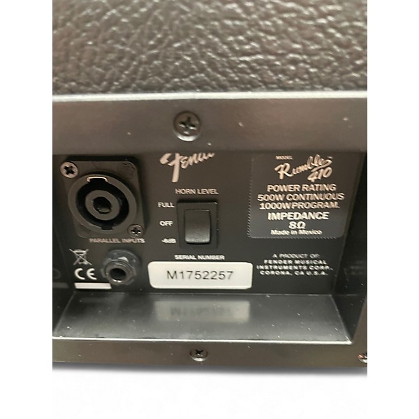 Used 2025 Fender Rumble 410 4x10 Bass Cabinet