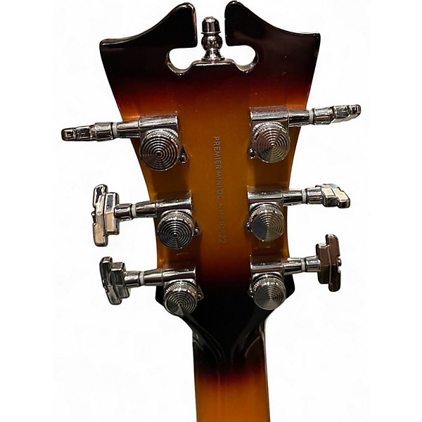Used 2021 D'Angelico premier mini dc ice tea burst Hollow Body Electric Guitar