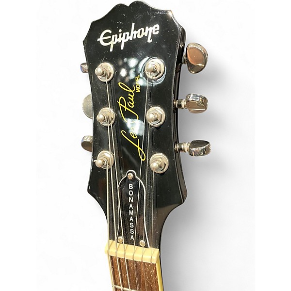 Used 2010 Epiphone Custom shop Joe Bonamassa Les Paul Metallic Gold Solid Body Electric Guitar