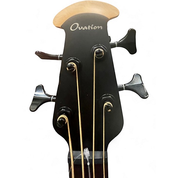 Used Ovation B778TX-5-G Pro Series Elite TX Black Acoustic Bass Guitar