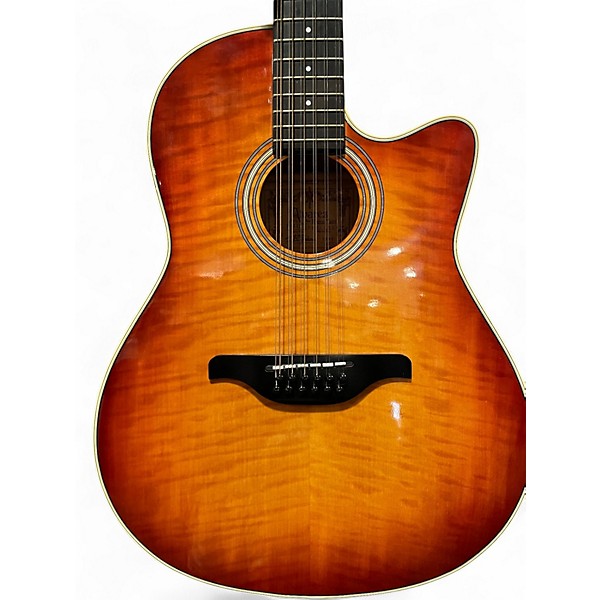 Used Alvarez DY87-12VS Violin Sunburst 12 String Acoustic Electric Guitar