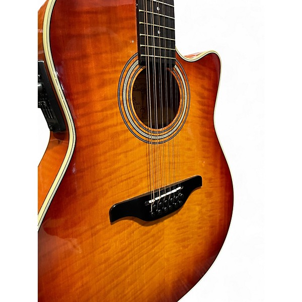 Used Alvarez DY87-12VS Violin Sunburst 12 String Acoustic Electric Guitar