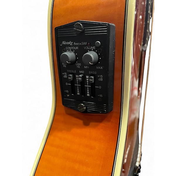 Used Alvarez DY87-12VS Violin Sunburst 12 String Acoustic Electric Guitar