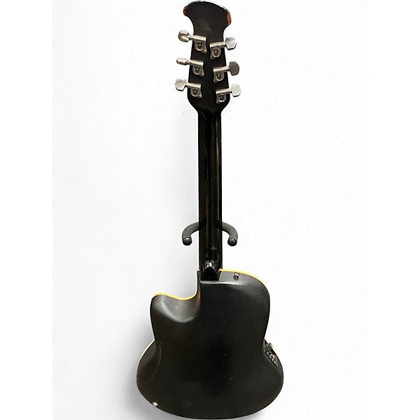 Used Ovation 4861 Black Acoustic Electric Guitar