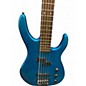 Used 1980s Squier 5 String Blue Electric Bass Guitar