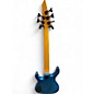 Used 1980s Squier 5 String Blue Electric Bass Guitar