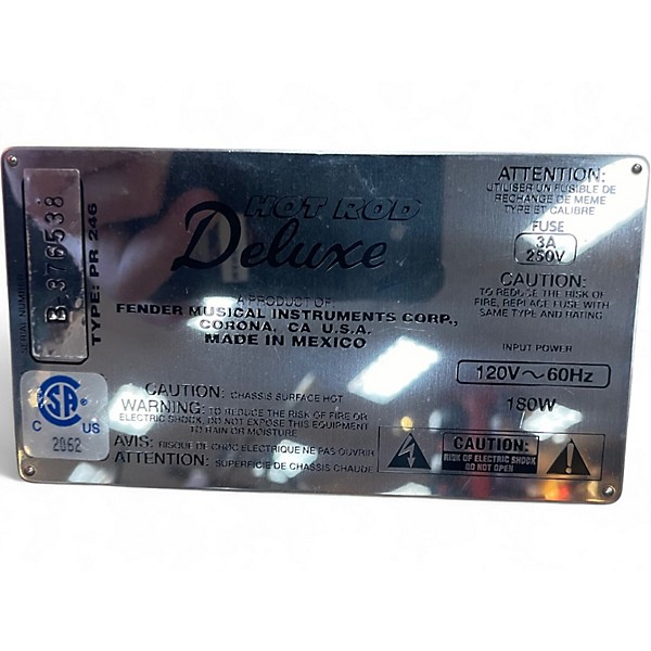 Used Fender FSR Hot Rod Deluxe III Tube Guitar Combo Amp