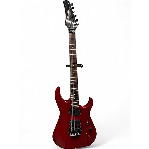 Used 1999 Hamer DIABLO Trans Red Solid Body Electric Guitar