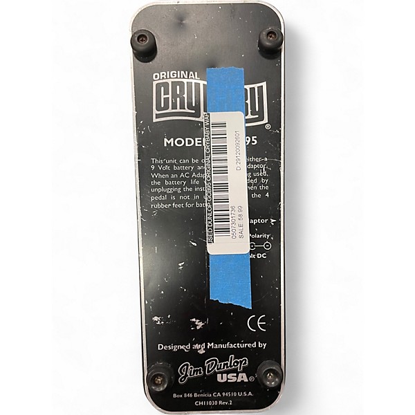 Used Dunlop GCB95 Original Crybaby Wah Effect Pedal