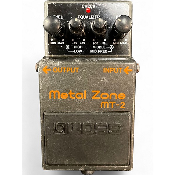 Used BOSS MT2 Metal Zone Distortion Effect Pedal