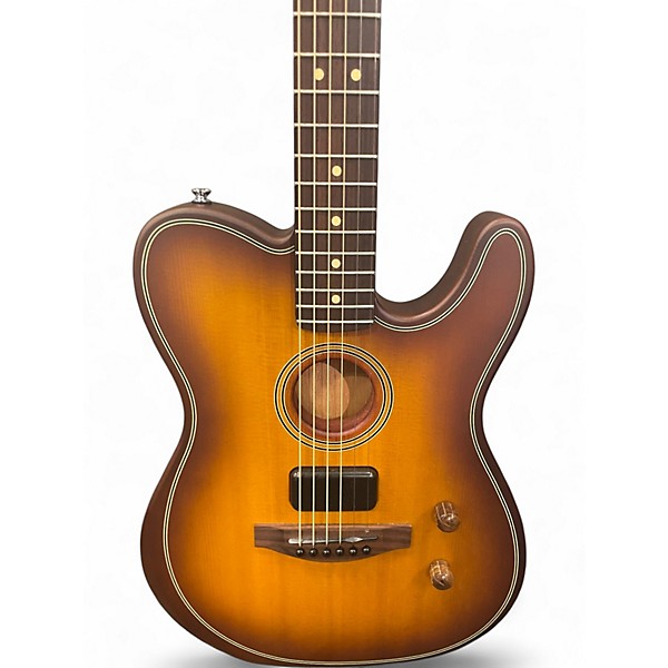 Used Fender Acoustasonic Player Telecaster BURST Acoustic Electric Guitar