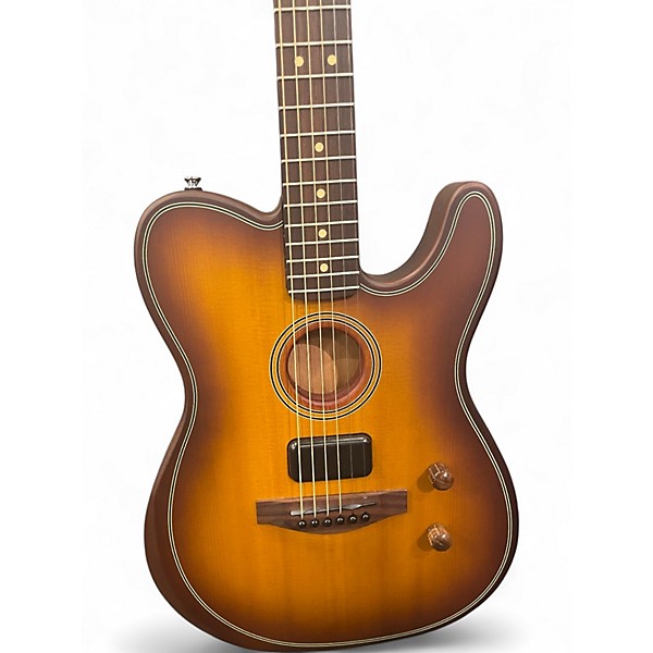 Used Fender Acoustasonic Player Telecaster BURST Acoustic Electric Guitar